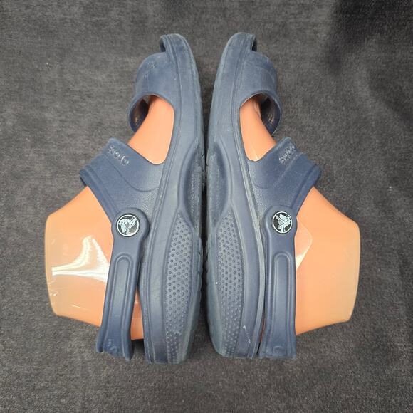 Crocs Classic Strap Open Toe Blue Sandals - Picture 6 of 9